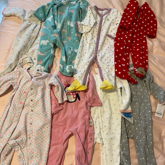 Set of 10 onesies fleece size 9mo - Picture 1 of 4